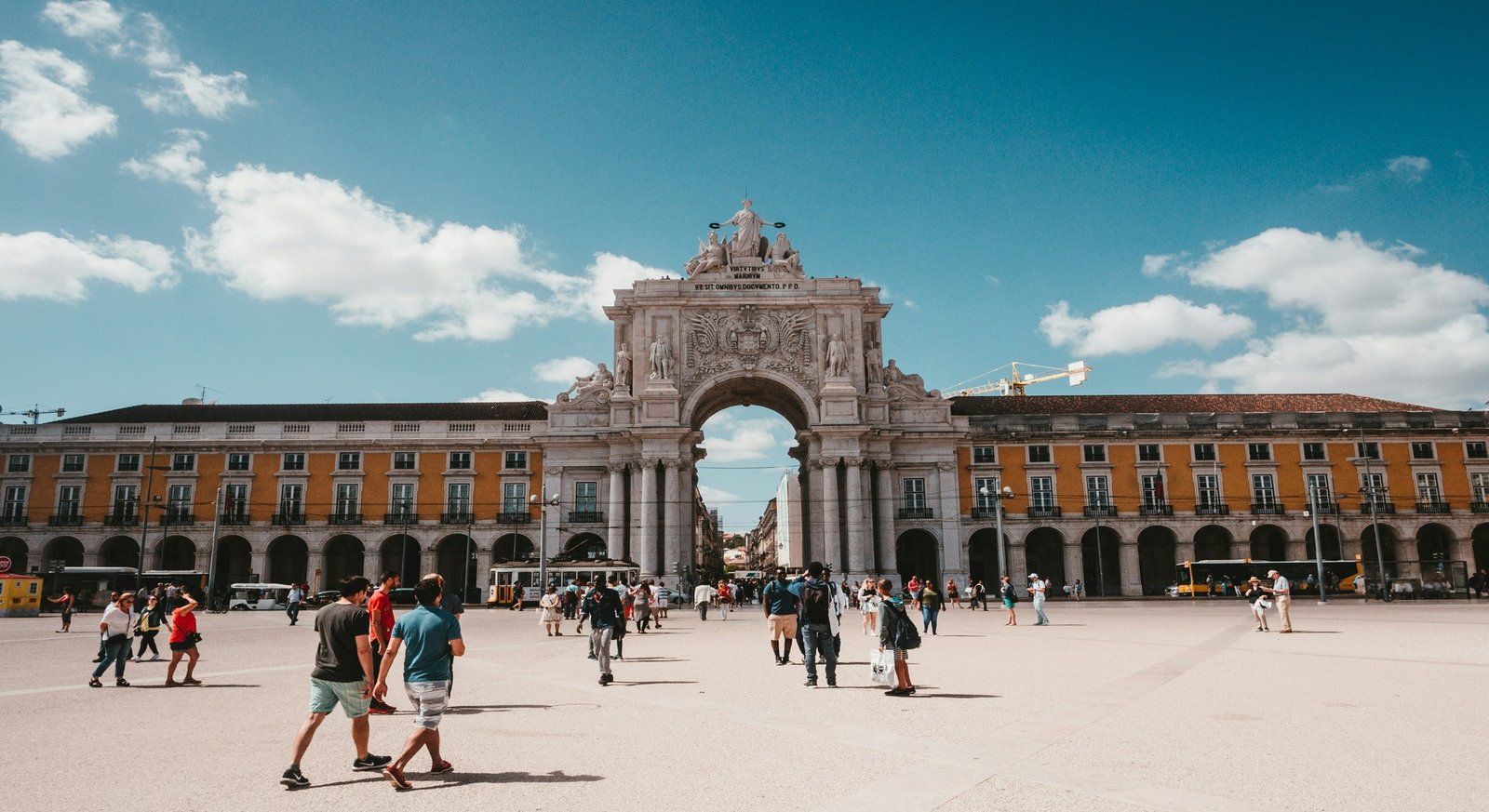Praça do Comércio en el corazón de Lisboa junto al Tajo