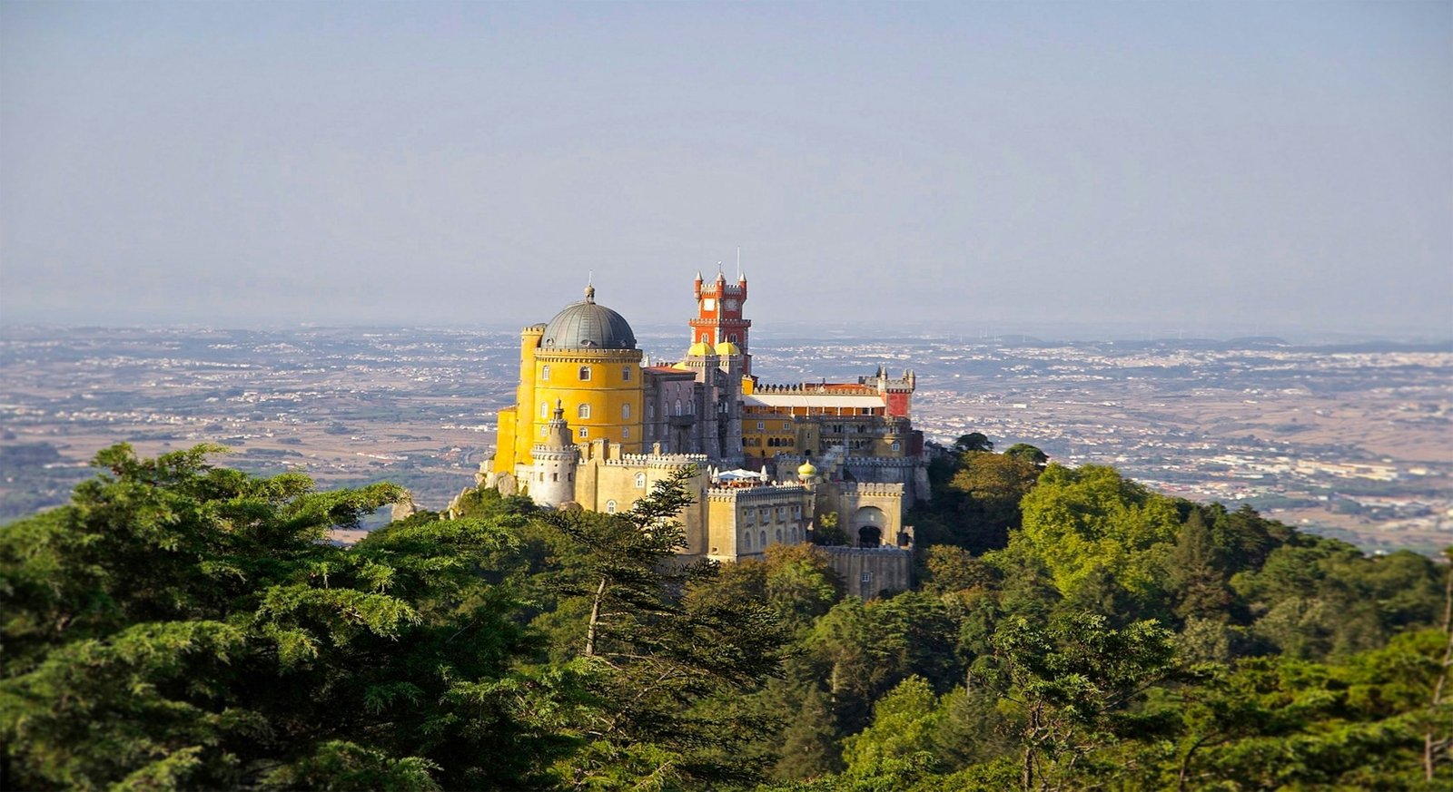 Pena Palace fairytale architecture in Sintra
