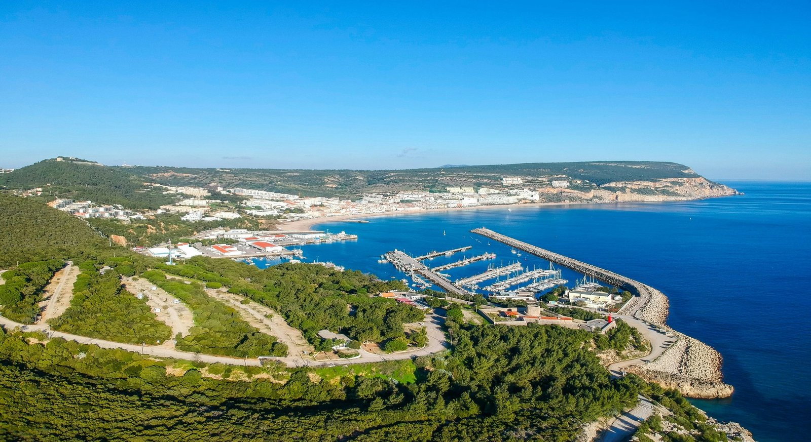 Fishing harbour and boats in Sesimbra